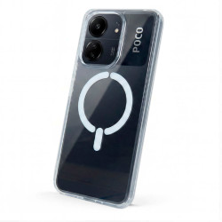 Funda Transparente Logo Compatible con Magsafe para Xiaomi Redmi 13C