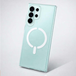 Funda Transparente Logo Compatible con Magsafe para Samsung Galaxy S26 Ultra