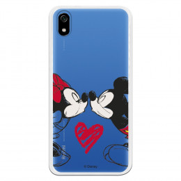 Carcasa Oficial Mickey y Minnie beso para Xiaomi Redmi 7A - Mickey y Minnie- La Casa de las Carcasas