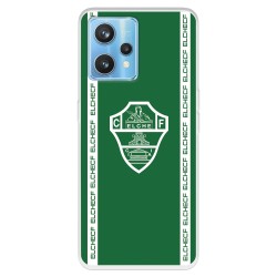 Funda para Realme 9 4G del Elche CF Escudo Fondo Verde  - Licencia Oficial Elche CF