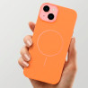 Funda Funda Magbattery Con Cubrecamara Naranja para iPhone 15