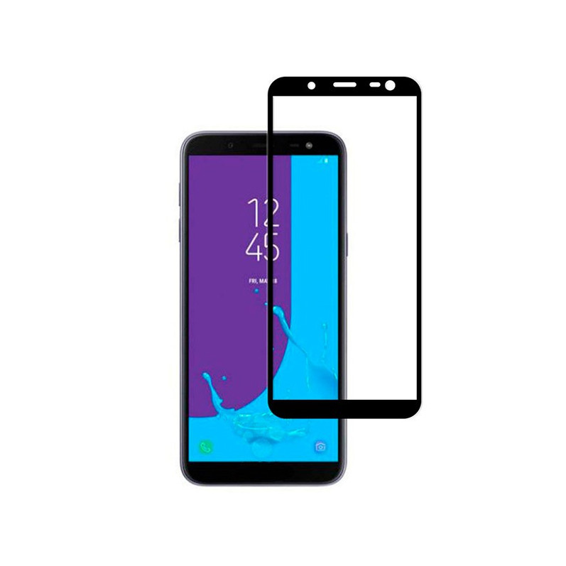 Verre Trempé Complet Noir pour Samsung Galaxy J6 2018
