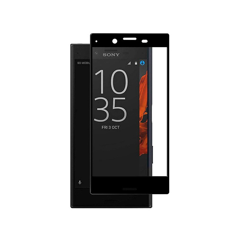 Verre Trempé Complet Noir pour Sony Xperia XZ