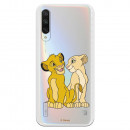 Carcasa Oficial Disney Simba y Nala transparente para Xiaomi Mi A3 - El Rey León- La Casa de las Carcasas