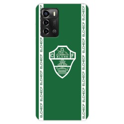 Funda para ZTE Blade A72 del Elche CF Escudo Fondo Verde  - Licencia Oficial Elche CF