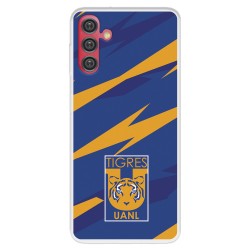 Funda para Samsung Galaxy A04s del Club Tigres de la UANL Escudo fondo azul  - Licencia Oficial Club Tigres de la UANL