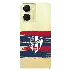 Funda para Vivo Y16 del SD Huesca Rayas Transparente  - Licencia Oficial SD Huesca