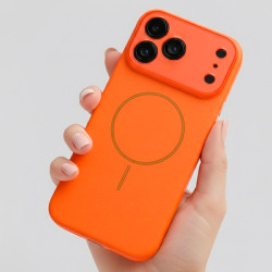 Funda Funda Magbattery Con Cubrecamara Naranja para iPhone 17 Pro Max