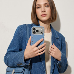 Funda Denim Magbattery para iPhone 17 Pro Max