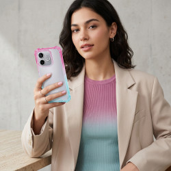 Funda Bumper Reforzada Degradada para Huawei Honor 600 Lite
