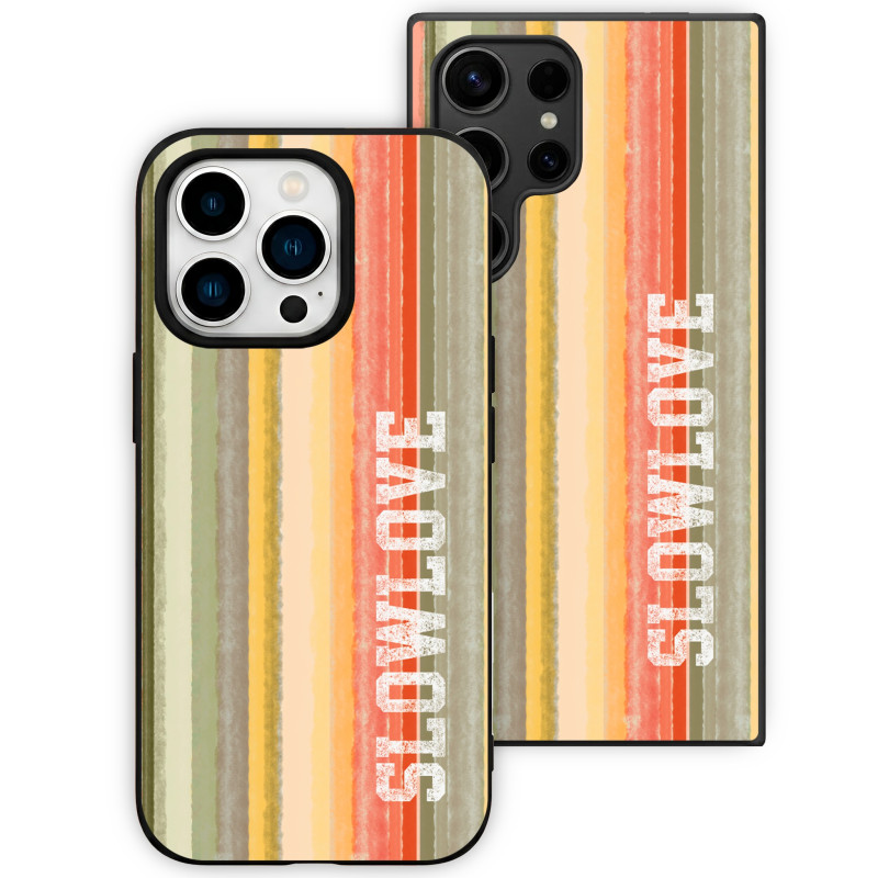 Coque Slowlove - Rayures Logo