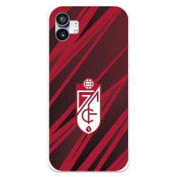 Funda para Vivo X80 Pro del Granada CF Escudo - Líneas Rojas y Negras  - Licencia Oficial Granada CF