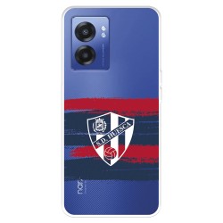 Funda para Realme Narzo 50 5G del SD Huesca Rayas Transparente  - Licencia Oficial SD Huesca