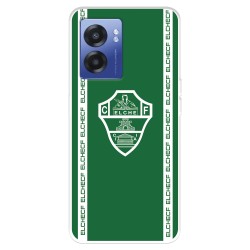 Funda para Realme Narzo 50 5G del Elche CF Escudo Fondo Verde  - Licencia Oficial Elche CF