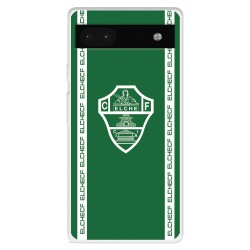 Funda para Google Pixel 6A del Elche CF Escudo Fondo Verde  - Licencia Oficial Elche CF