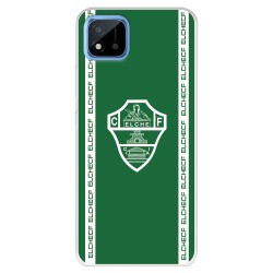 Funda para Realme Narzo 50 del Elche CF Escudo Fondo Verde  - Licencia Oficial Elche CF