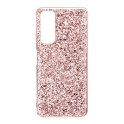 Funda para Huawei P Smart 2021 Brillantina Oro Rosa