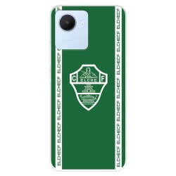 Funda para Realme Narzo 50i Prime del Elche CF Escudo Fondo Verde  - Licencia Oficial Elche CF