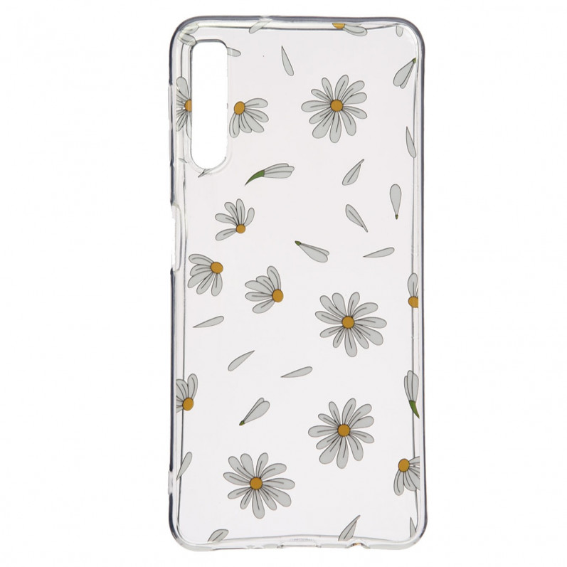 Carcasa Dibujo Margaritas Blanca para Samsung Galaxy A7 2018- La Casa de las Carcasas