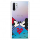 Funda para Samsung Galaxy Note 10 Plus Oficial de Disney Mickey y Minnie Beso - Clásicos Disney