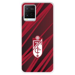 Funda para Vivo Y36s del Escudo - Líneas Rojas y Negras  - Licencia Oficial Granada CF