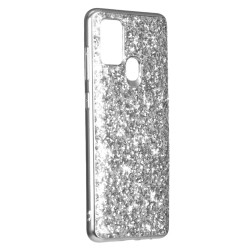 Funda Brillantina Plata para Samsung Galaxy A21s