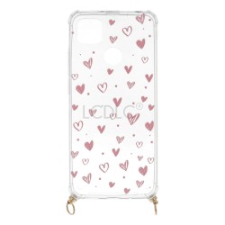 Funda Silicona Colgante Corazones para Xiaomi Redmi 9C