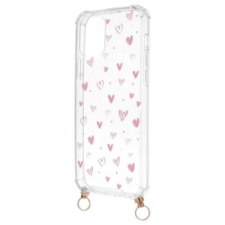 Funda Silicona Colgante Corazones para iPhone 12