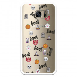 Carcasa Halloween Icons para Samsung Galaxy S7 Edge- La Casa de las Carcasas
