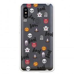 Carcasa Halloween Icons para Xiaomi Redmi Note 6- La Casa de las Carcasas