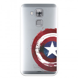 Funda para Huawei Nova Plus Oficial de Marvel Capitán América Escudo Transparente - Marvel