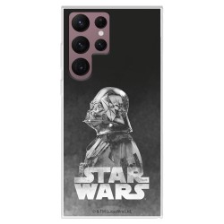 Funda para Samsung Galaxy S22 Ultra Oficial de Star Wars Darth Vader Fondo negro - Star Wars