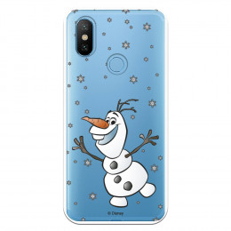 Funda para Xiaomi Mi 6X Oficial de Disney Olaf Transparente - Frozen