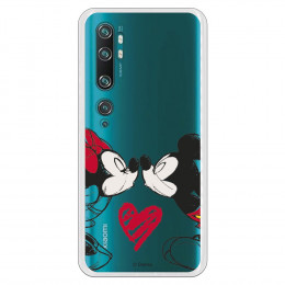 Funda para Xiaomi Mi Note 10 Oficial de Disney Mickey y Minnie Beso - Clásicos Disney