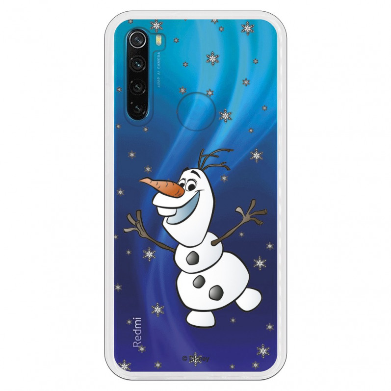 Funda para Xiaomi Redmi Note 8 Oficial de Disney Olaf Transparente - Frozen