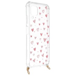 Funda Silicona Colgante Corazones para Huawei P40 Lite