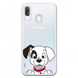 Funda para Samsung Galaxy A40 Oficial de Disney Cachorro Sonrisa - 101 Dálmatas