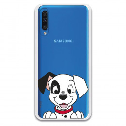 Funda para Samsung Galaxy A50 Oficial de Disney Cachorro Sonrisa - 101 Dálmatas