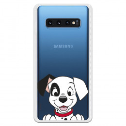 Funda para Samsung Galaxy S10 Plus Oficial de Disney Cachorro Sonrisa - 101 Dálmatas