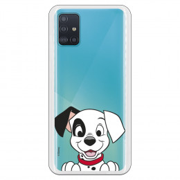 Funda para Samsung Galaxy A51 Oficial de Disney Cachorro Sonrisa - 101 Dálmatas