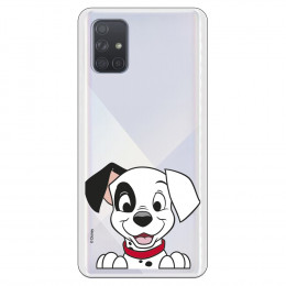 Funda para Samsung Galaxy A71 Oficial de Disney Cachorro Sonrisa - 101 Dálmatas