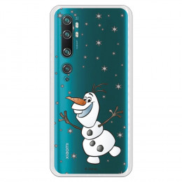 Funda para Xiaomi Mi Note 10 Pro Oficial de Disney Olaf Transparente - Frozen