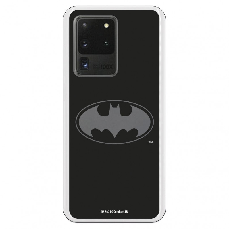 Funda para Samsung Galaxy S20 Ultra Oficial de DC Comics Batman Logo Transparente - DC Comics