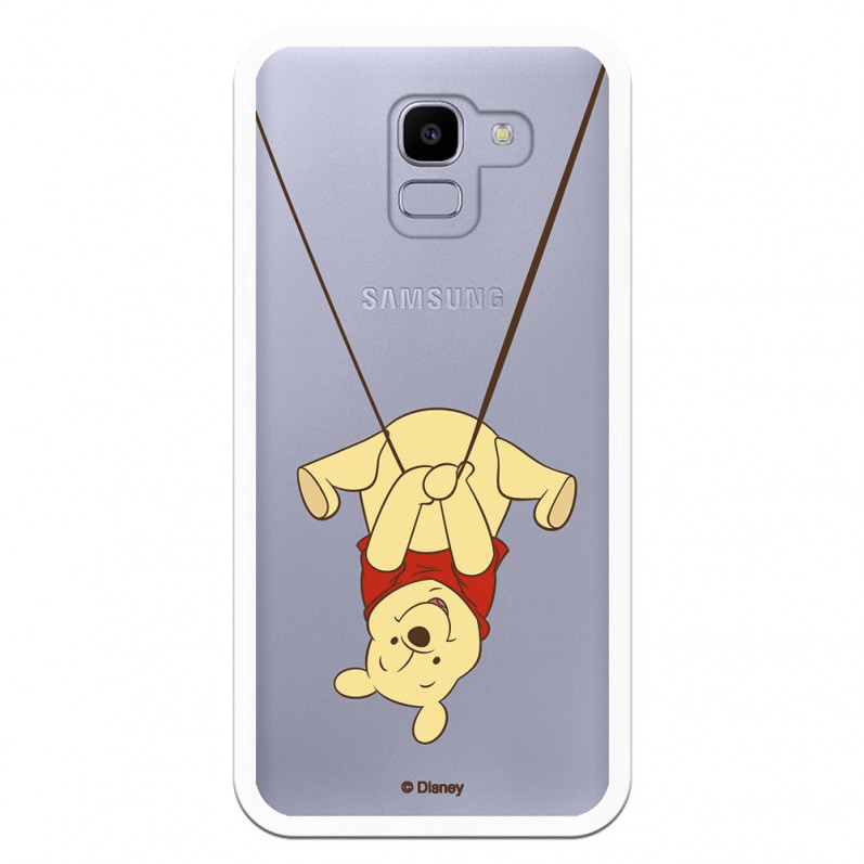 Funda para Samsung Galaxy J6 2018 Oficial de Disney Winnie  Columpio - Winnie The Pooh