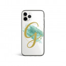 Coque Téléphone Portable avec Initiales Personnalisée - Aquarelle