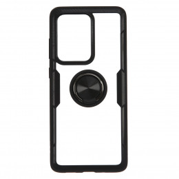 Carcasa Ring Transparente Negra para Samsung Galaxy S20 Ultra- La Casa de las Carcasas
