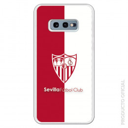 Carcasa Oficial Sevilla escudo bicolor para Samsung Galaxy S10 Lite- La Casa de las Carcasas