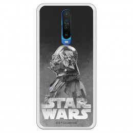 Funda para Xiaomi Redmi K30 Oficial de Star Wars Darth Vader Fondo negro - Star Wars