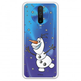 Funda para Xiaomi Redmi K30 Oficial de Disney Olaf Transparente - Frozen