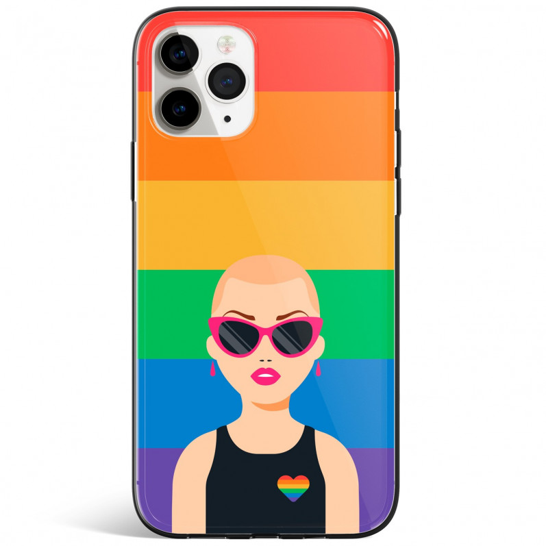 Coque Téléphone Portable Design Pride - Silhouette LGTB